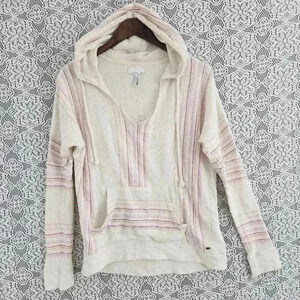 O'Neill striped hooded women's knit sweatshirt M